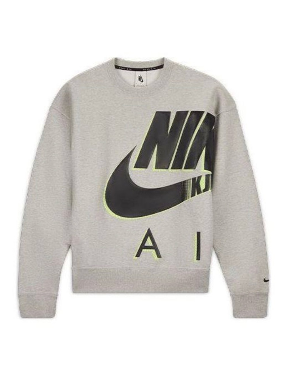 Nike Air X Kim Jones Heavyweight Sweatshirt DD0692-050 Grey Fleece Men's Size XL